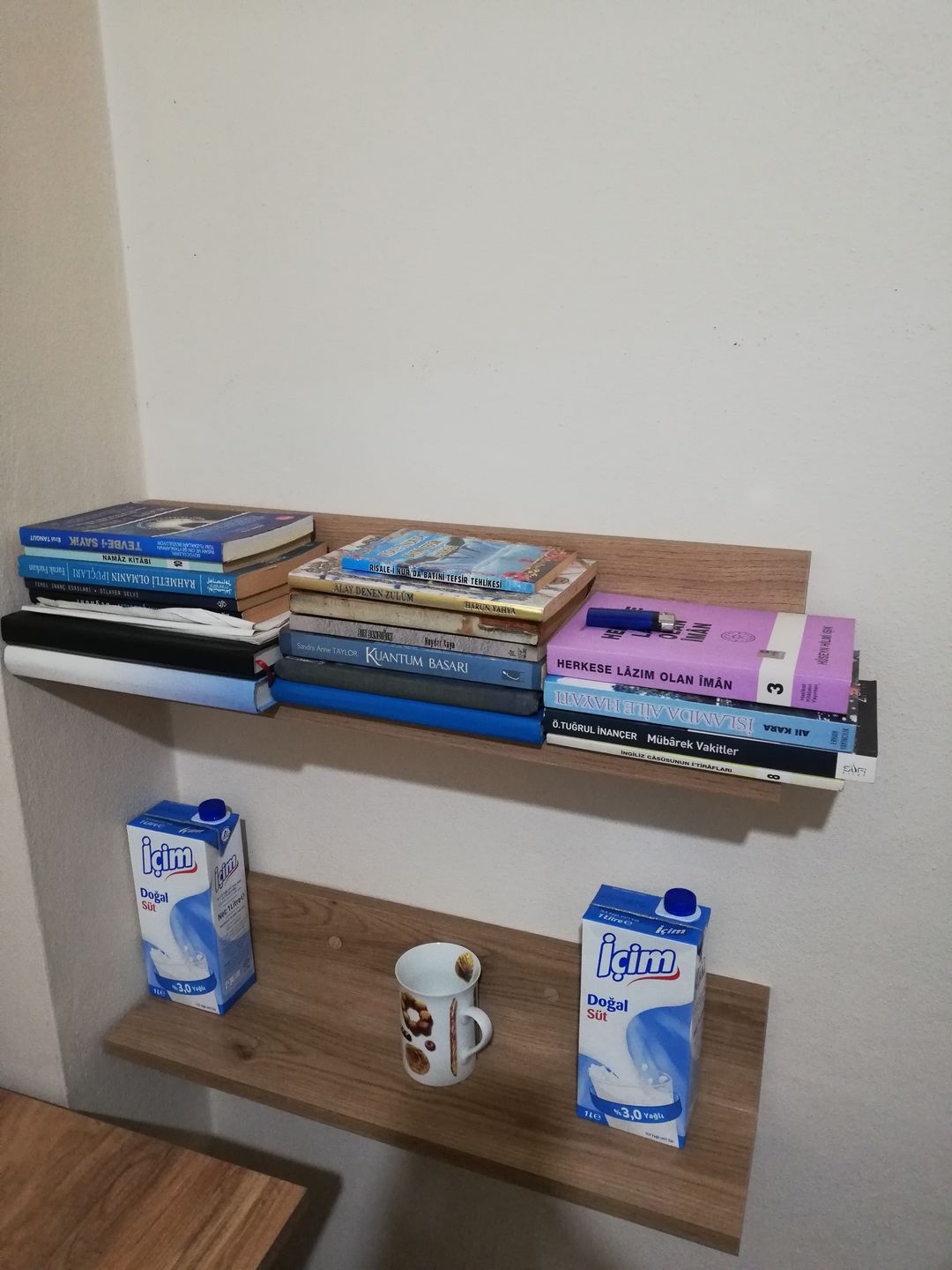 Customer photo review of Rani E16 Dekoratif 2 li Duvar Rafı Sepet Ceviz