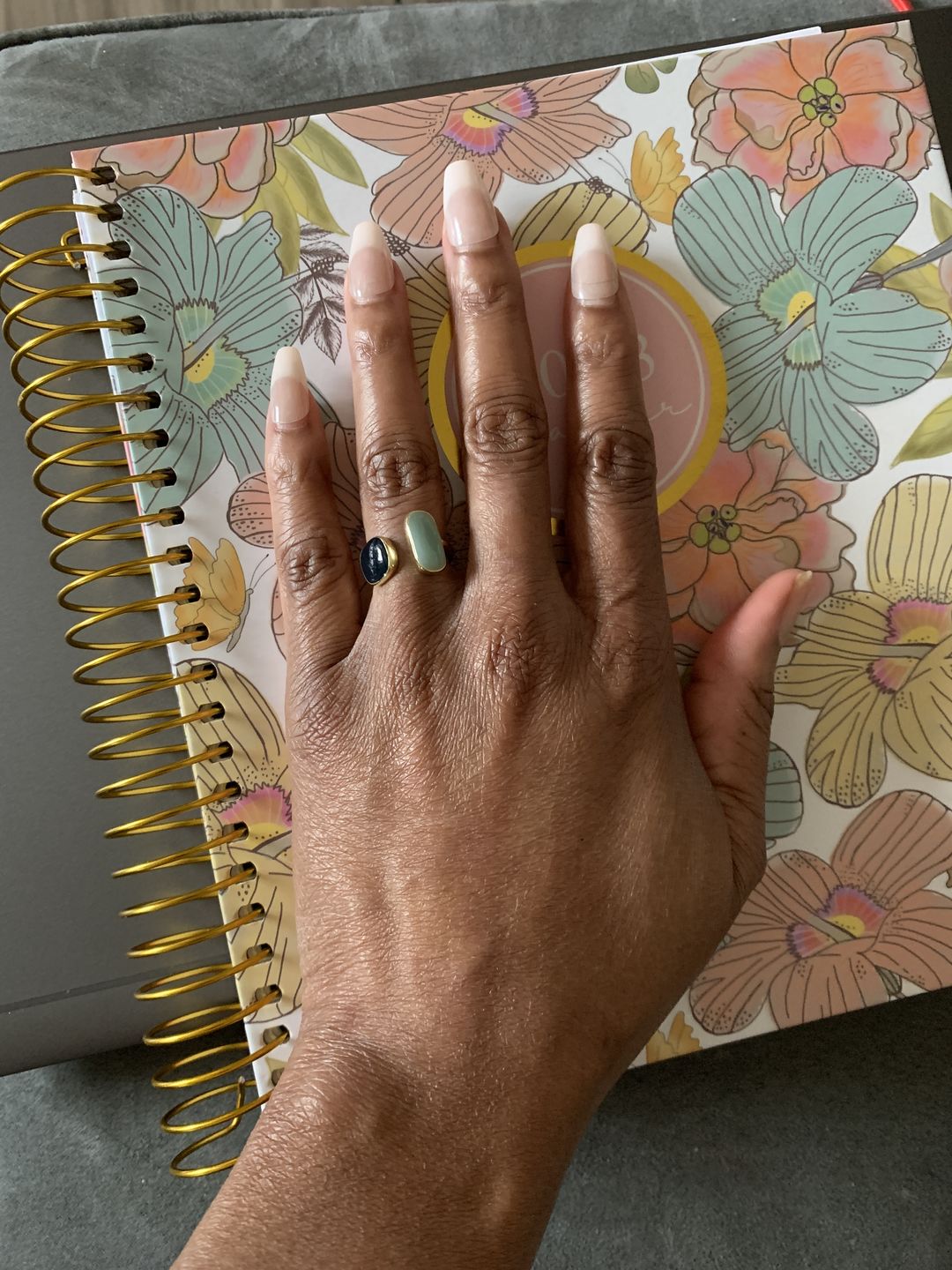 Customer photo review of Aquamarine Wrap Ring