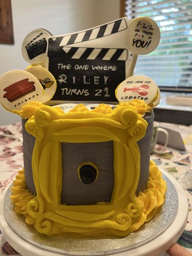 Customer photo review of A5 Rectangle Custom Edible Icing Image