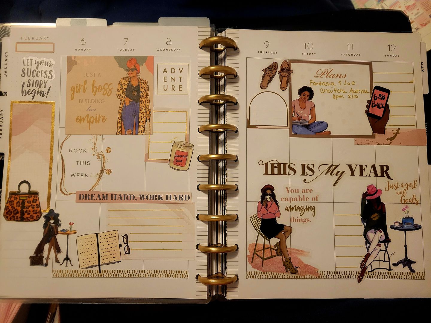Customer photo review of This Is My Year Planner Sticker Book