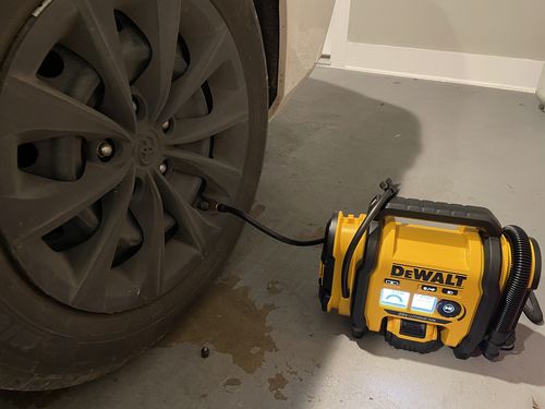 Customer photo review of DEWALT DCC020IB 20V MAX* High-Pressure Corded/Cordless Air Inflator (Tool Only)