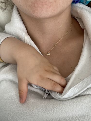 Customer photo review of COLLAR PUNTO DE LUZ BAÑO DE ORO