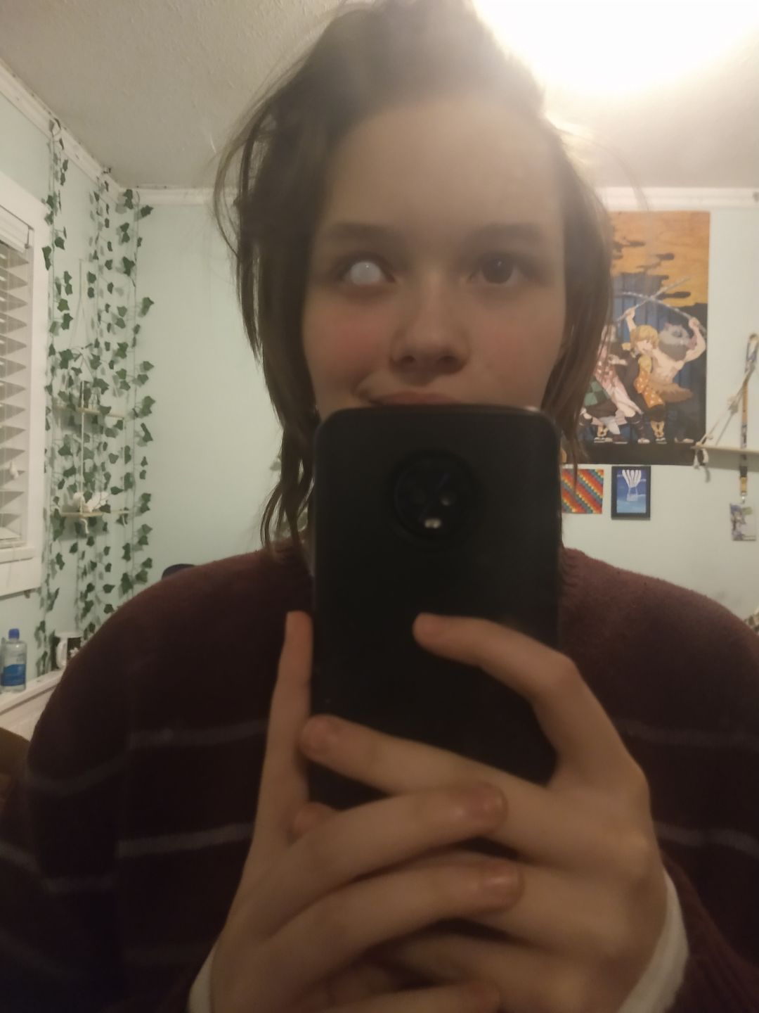 Customer photo review of PRIMAL ® Dracula I - Red Colored Contact lenses