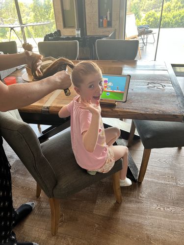 Customer photo review of My Sensory Space Detangling Hairbrush
