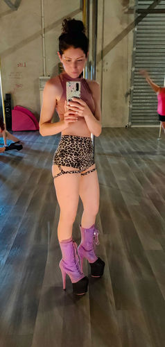 Customer photo review of Lure You High Waisted Garter Shorts GREY LEOPARD
