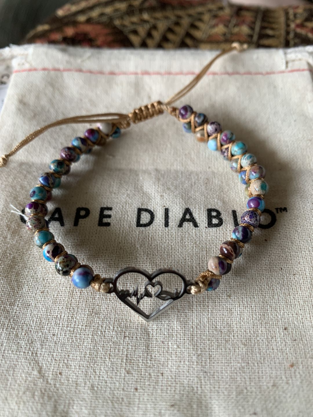 Customer photo review of Heartbeat Charm Healing Bracelet