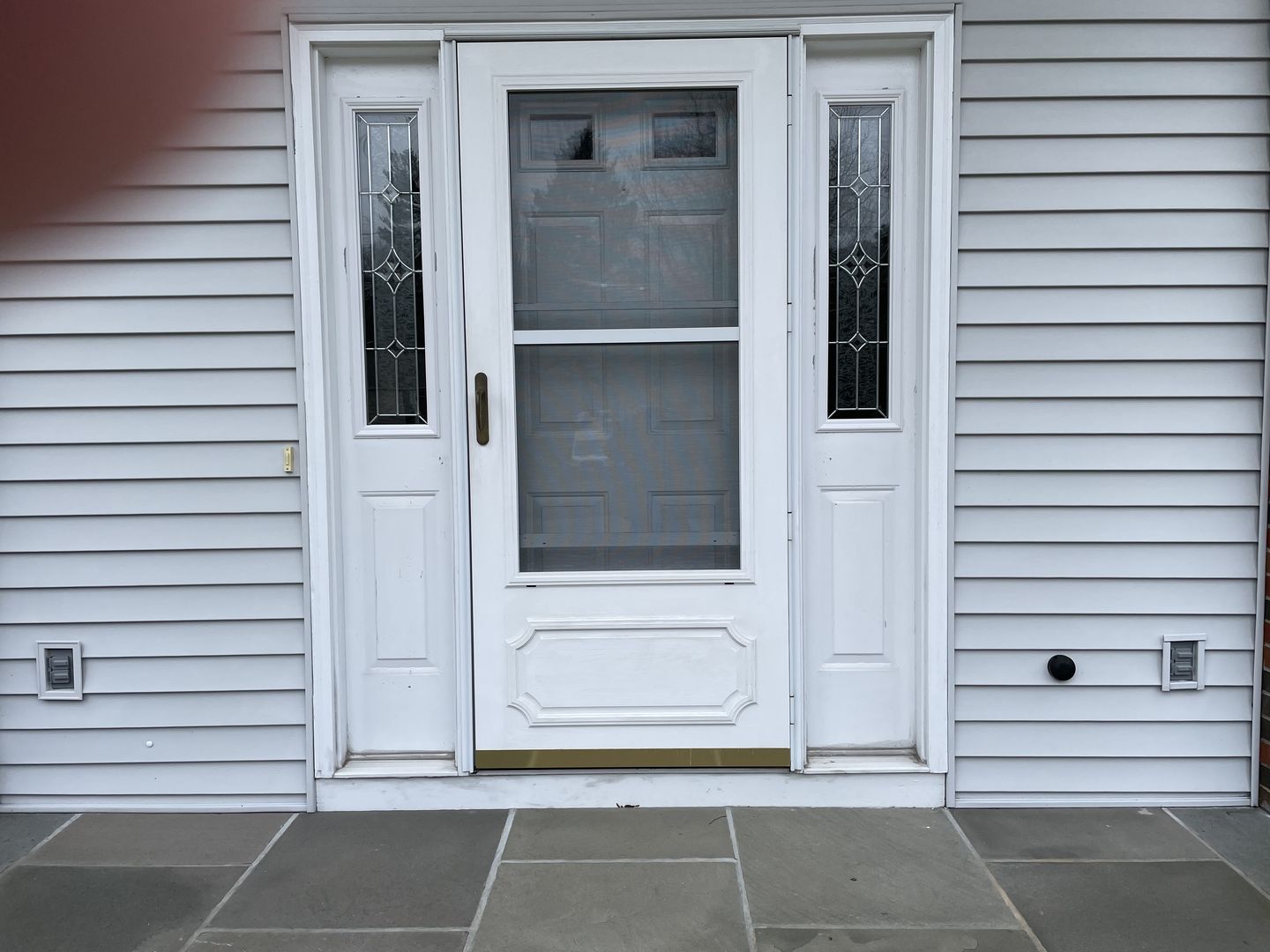 Customer photo review of Wexford Glass and Frame Kit (Half Sidelite 10" x 38" Frame Size)