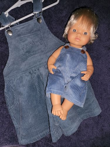 Customer photo review of Miniland Doll - Baby Caucasian Girl with Hearing implant