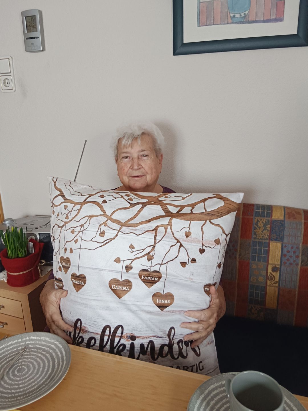 Customer photo review of Meine Enkelkinder - Großeltern-Kissen