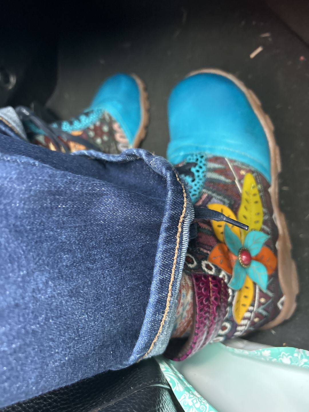 Customer photo review of Leather Handmade Comfortable Walking Boots