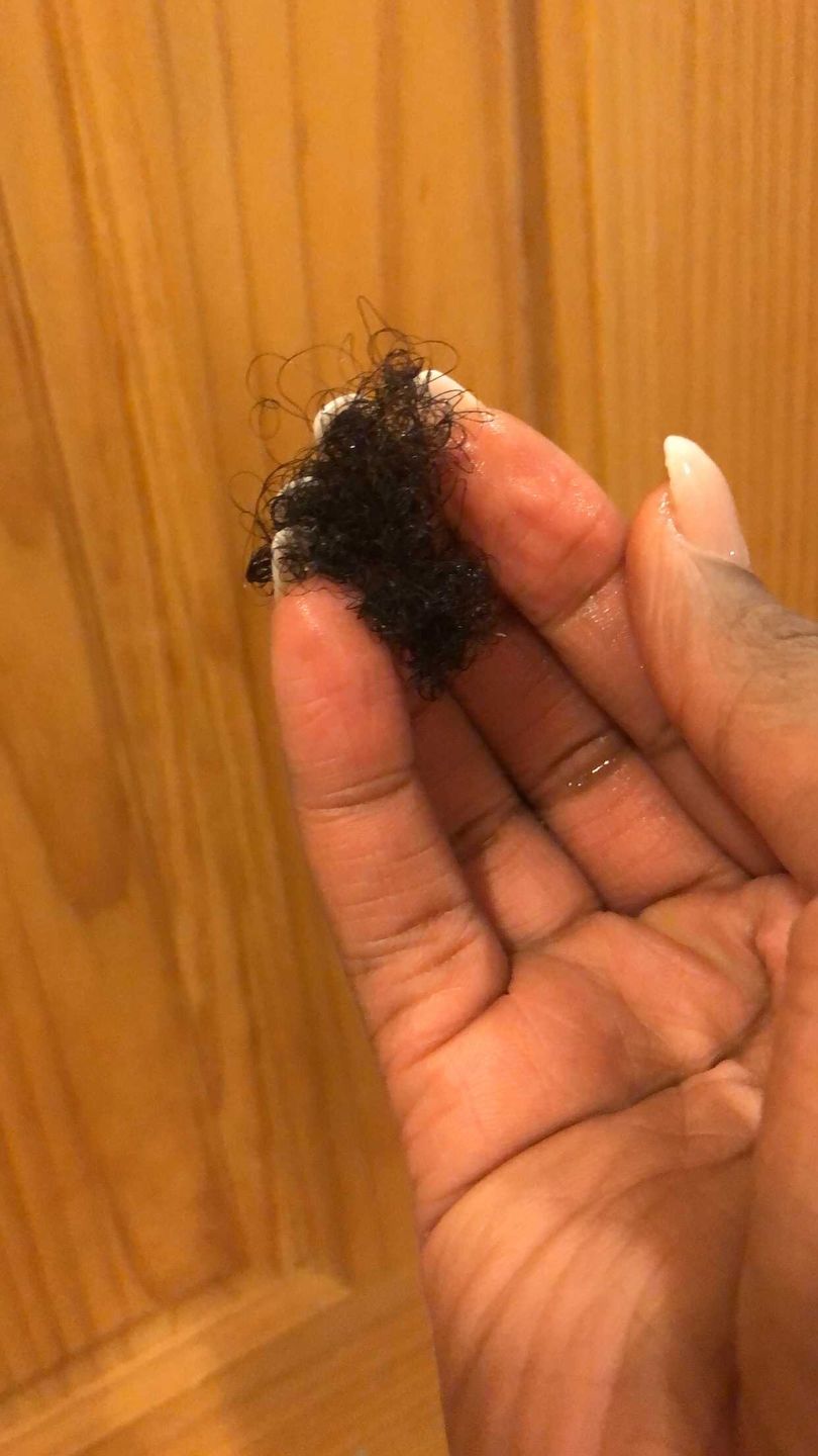 Customer photo review of Black Soap Shampoo
