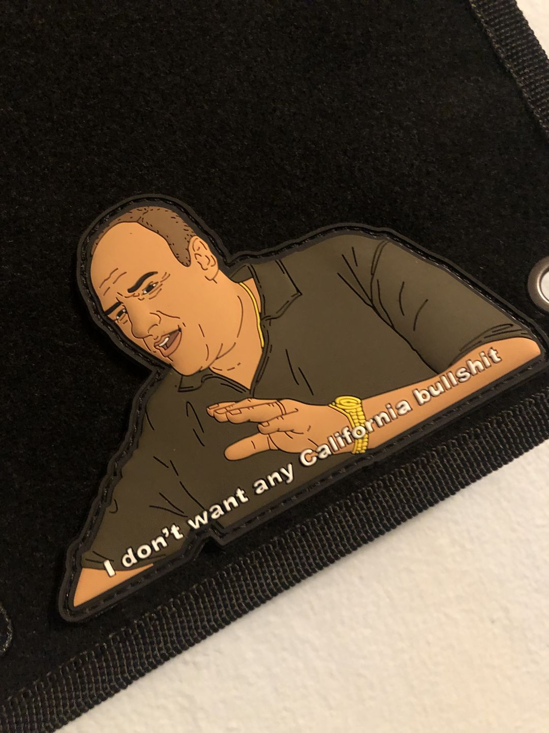 Customer photo review of No California Bulls!*$ Patch