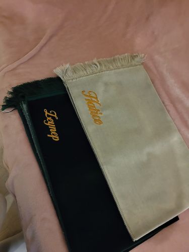 Customer photo review of Gebetsteppich Ba´sit Smaragdgrün