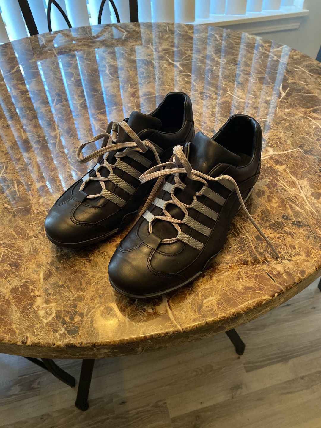 Customer photo review of Men's GrandPrix Sneaker in Asphalt (Black and Gray)