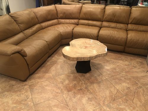Customer photo review of Metal Base Bench Legs - 106 Namu - Big Size - 16H inch - [PRICE IS FOR ONE BASE ONLY] - Flowyline