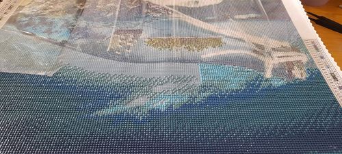 Customer photo review of 5D Diamond Painting Flaschenpost