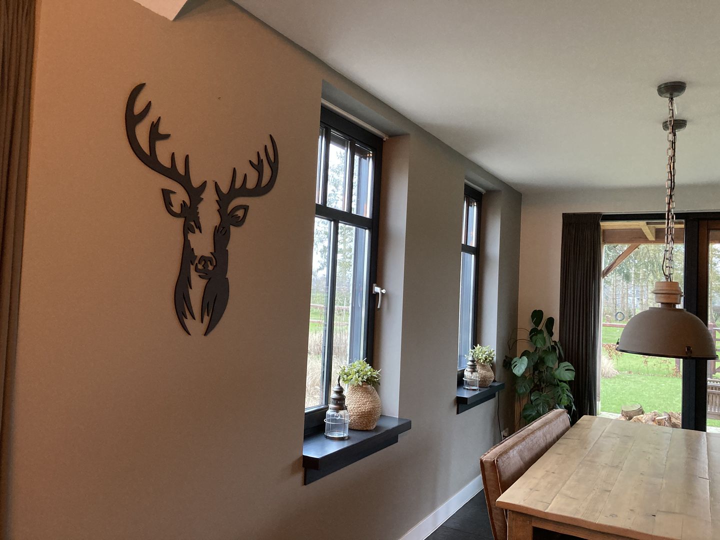 Customer photo review of Wanddecoratie dieren | Hert 2-delig