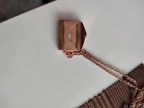 Customer photo review of Love Letter Necklace Rose Box Set in 18K Gold Plating