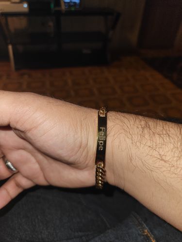 Customer photo review of Engraved Bracelet Set - W/ Eternal Rose Box