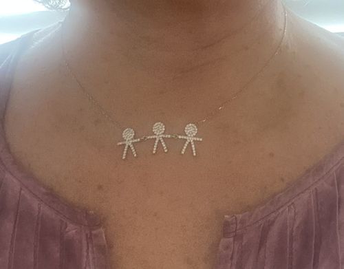Customer photo review of Mothers Children Necklace