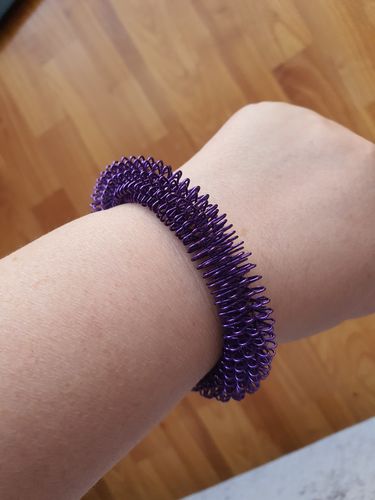 Customer photo review of PURPLE Kaiko Wrist Spikey - Tool for anxiety & harm minimisation