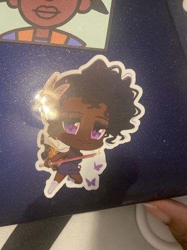 Customer photo review of Black Kanao Sticker