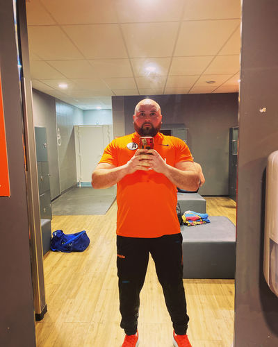 Customer photo review of Maillot Goku Crapule Corp - Orange