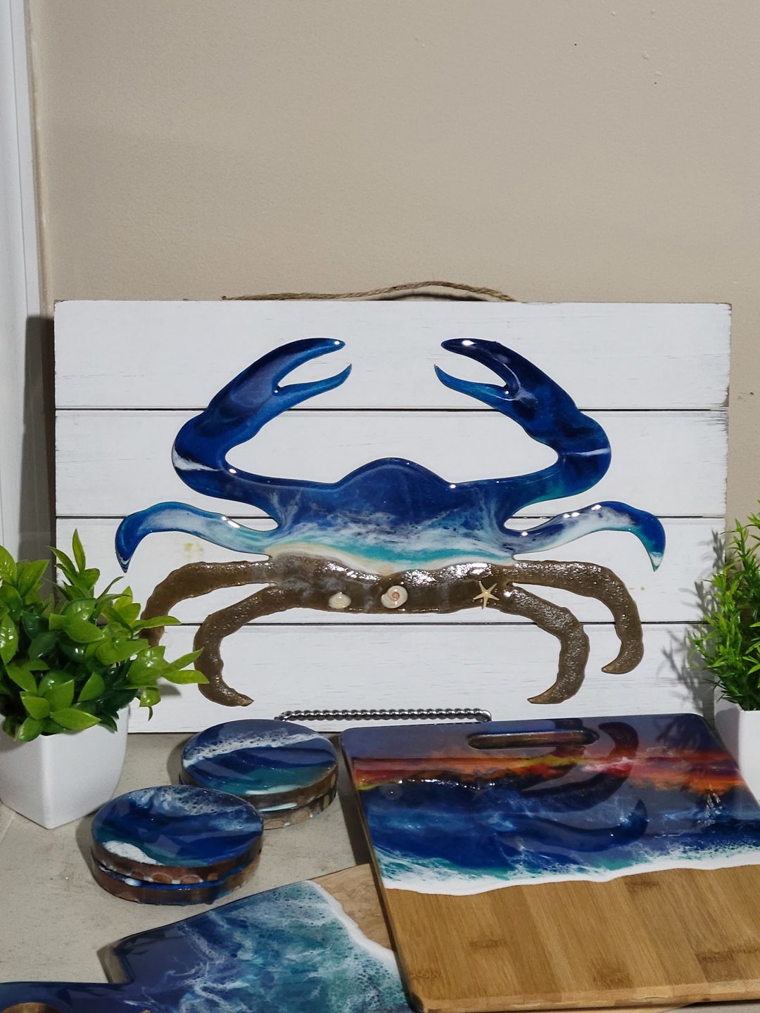 Customer photo review of Unfinished Wood Crab Shape - Ocean - Nursery - Craft - up to 24" DIY