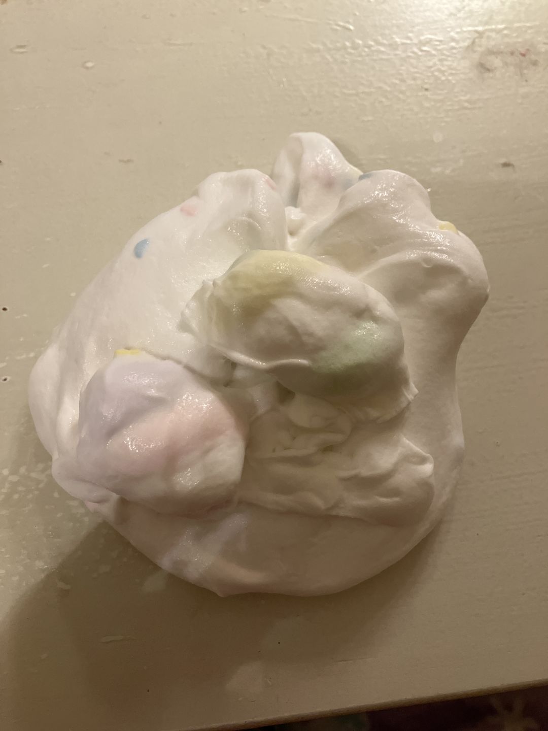 Customer photo review of Fluffy Goo Classic Marshmallow Slime