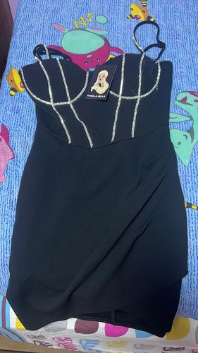 Customer photo review of Marianna Mini Dress (BLACK)