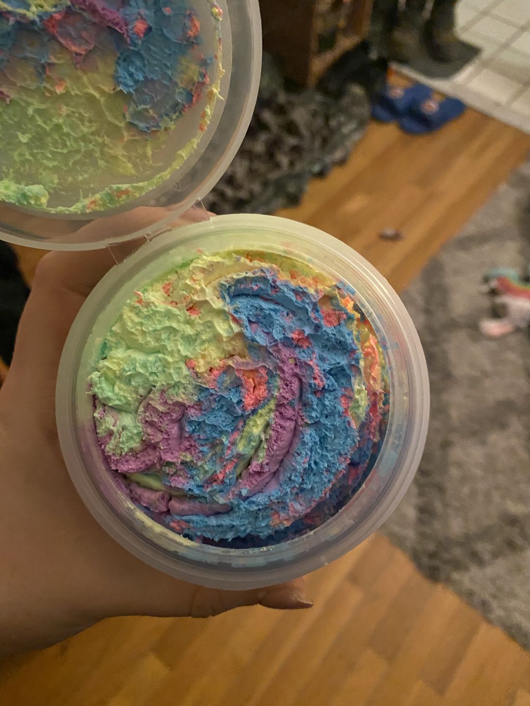 Customer photo review of Unicorn Brains Whipped Soap (Fruit Loops Cereal)