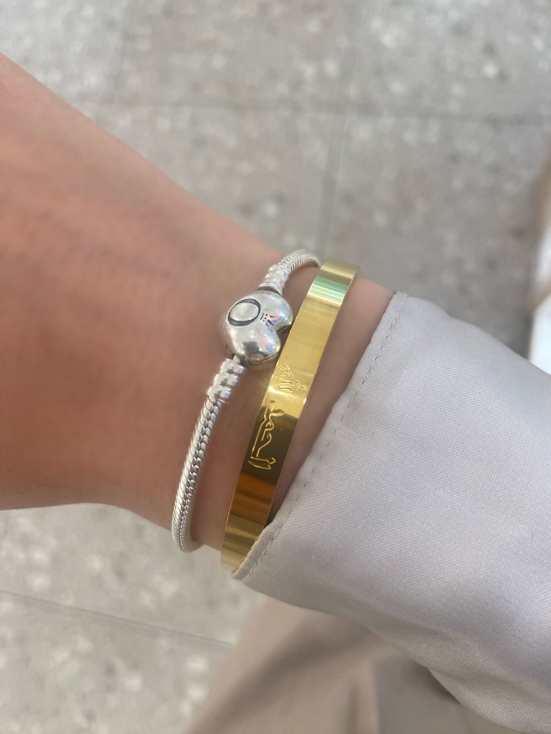 Customer photo review of Arabic Alhamdulillah Cuff