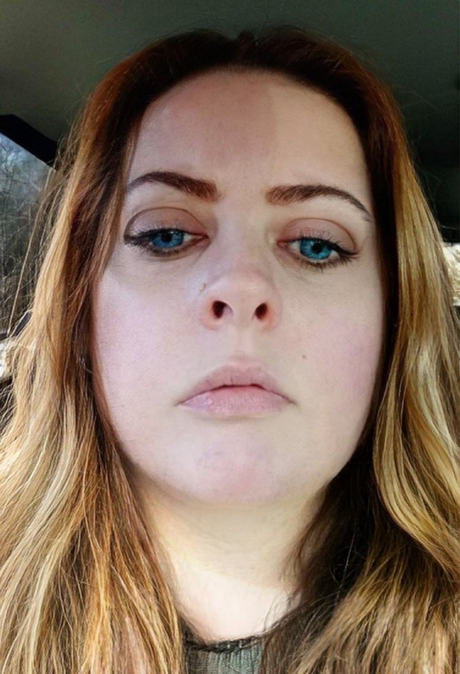 Customer photo review of New York Blue Prescription Colored Contact Lenses