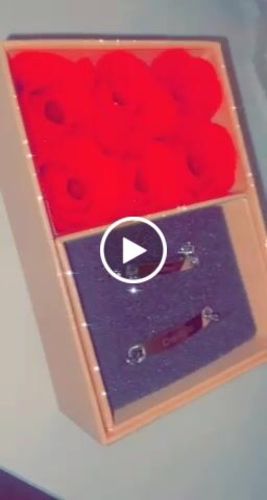 Customer video review of Engraved Bracelet Set - W/ Eternal Rose Box