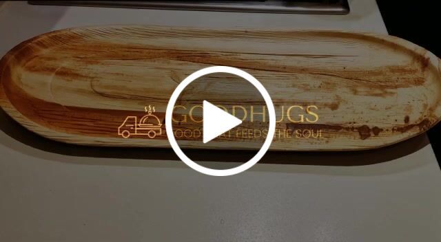 Customer video review of Extra Large Oval Palm Leaf Serving Platter (55 x 30 cm)