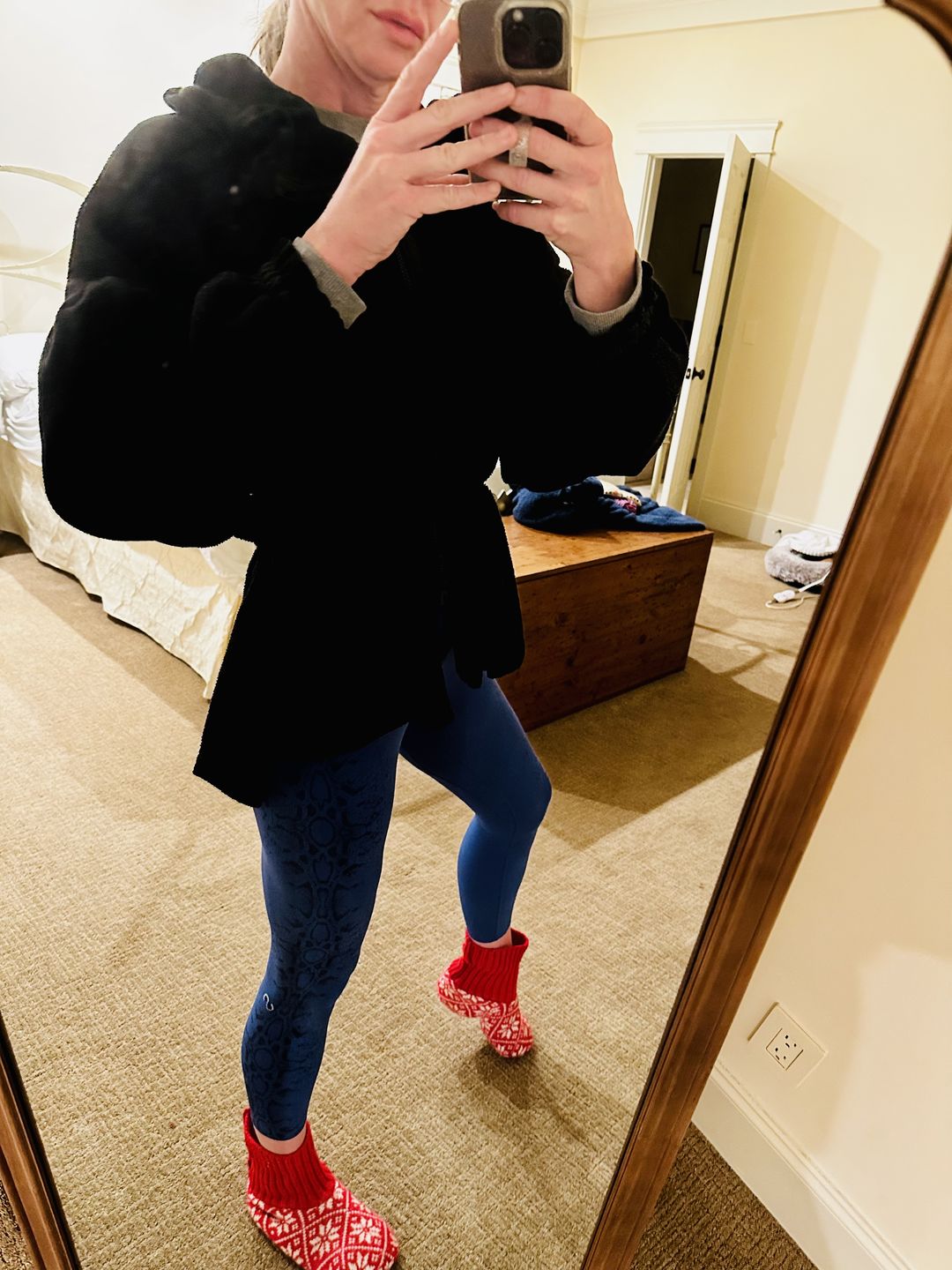 Customer photo review of NKD Leggings - Blue Snakeskin