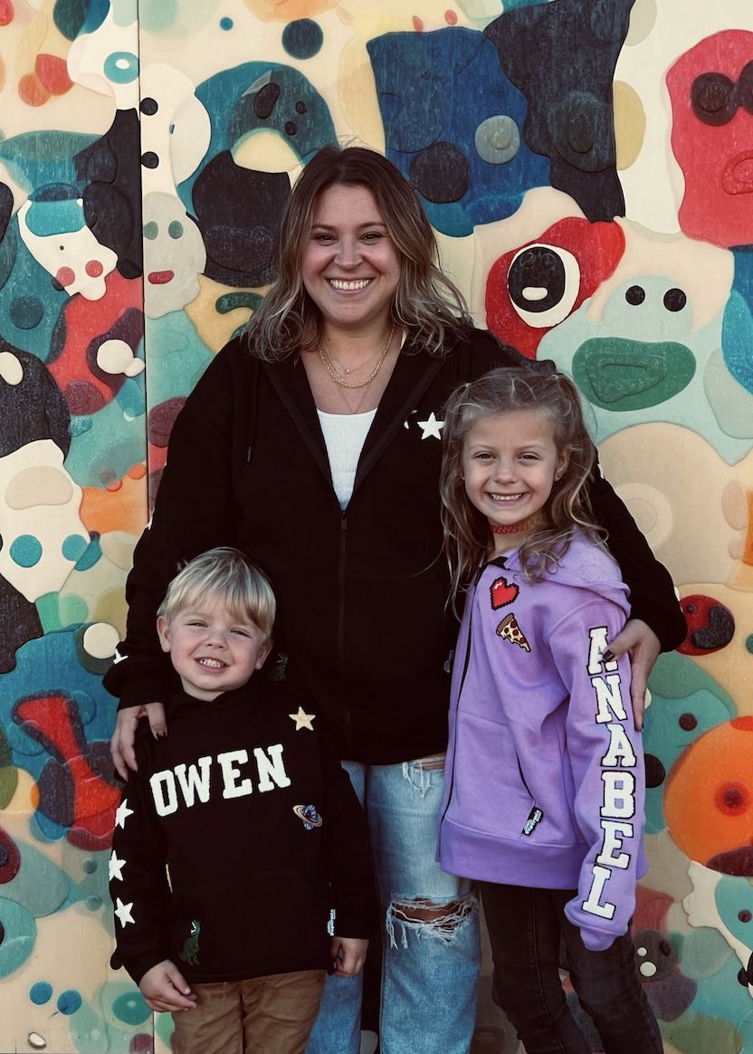 Customer photo review of Kids Zip Hoodie