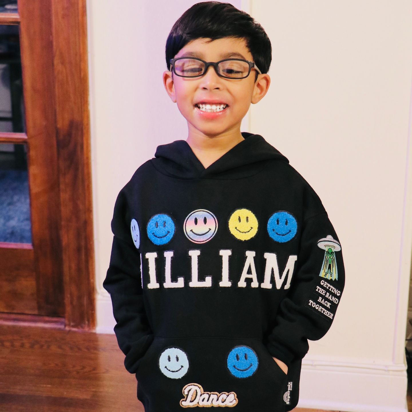 Customer photo review of Kids Zip Hoodie