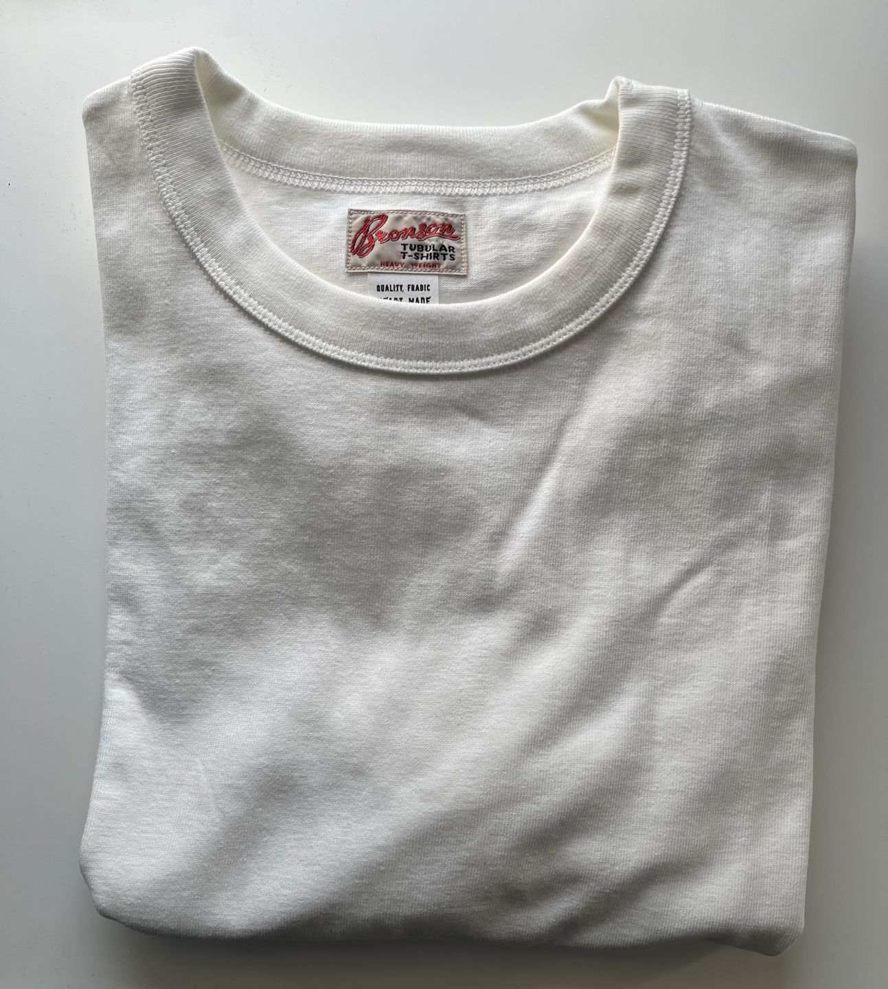 Customer photo review of Loopwheel Tubular Athletic T-Shirt - White