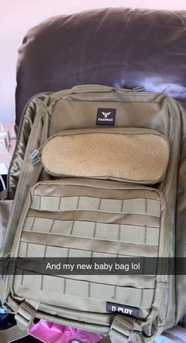 Customer photo review of Tacpac 'D-Ploy' Hunter Green Nappy Bag Set