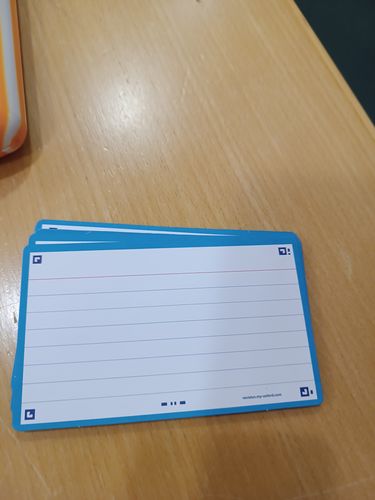 Avis photo d'un client sur Flashcards FLASH 2.0 OXFORD # 80 cartes 7,5 x 12,5 cm - ligné