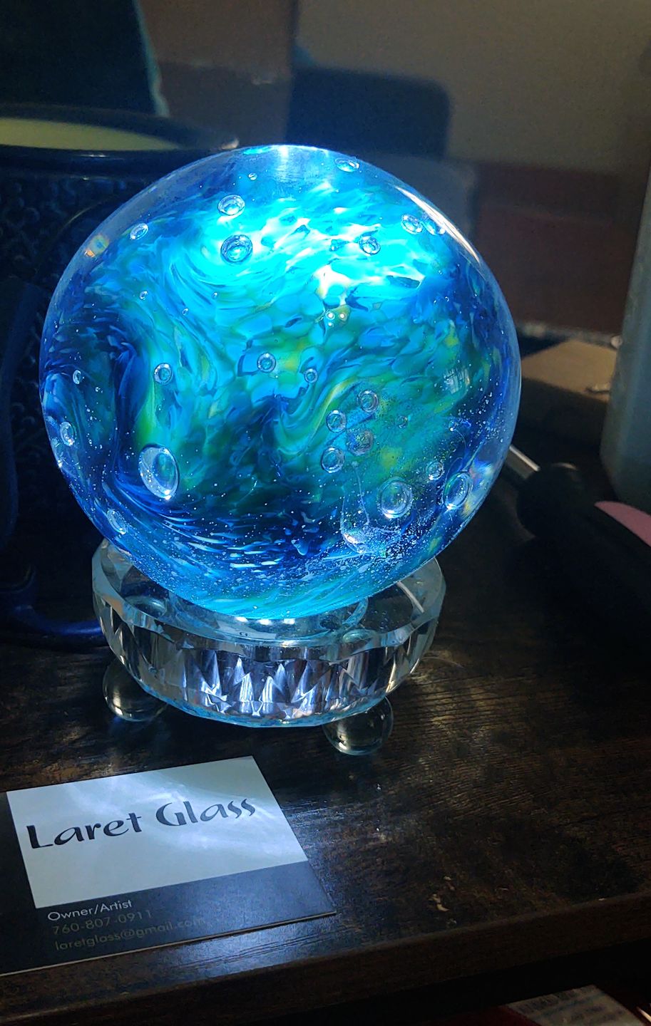 Customer photo review of Lucite Light Stand - White Light