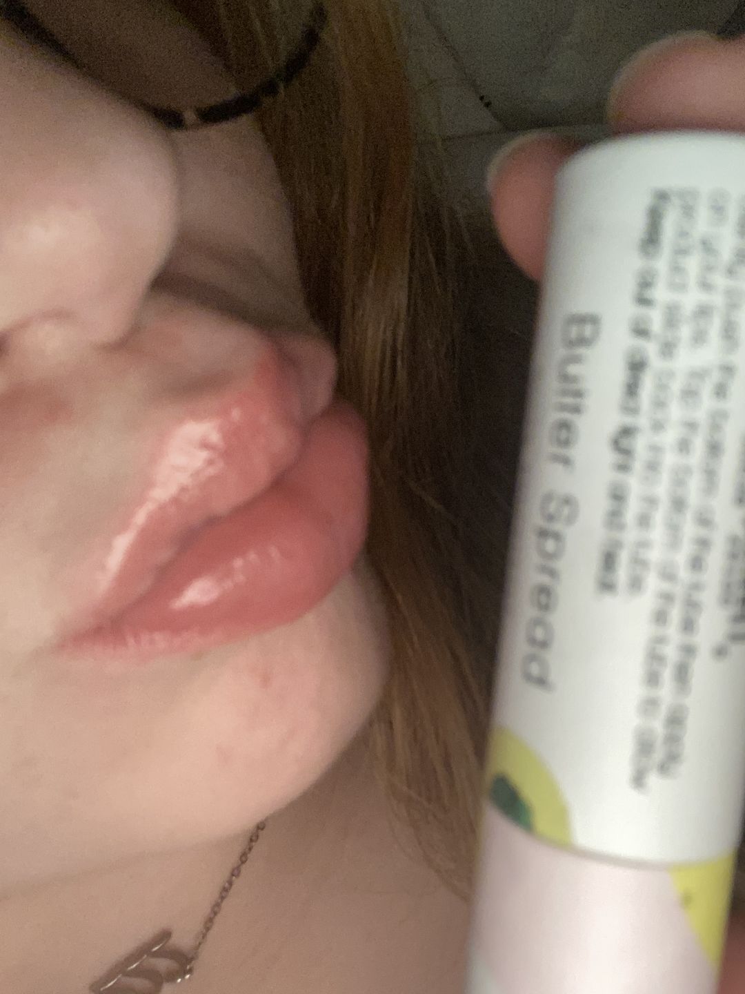 Customer photo review of Peppermint Butter Spread Lip Balm
