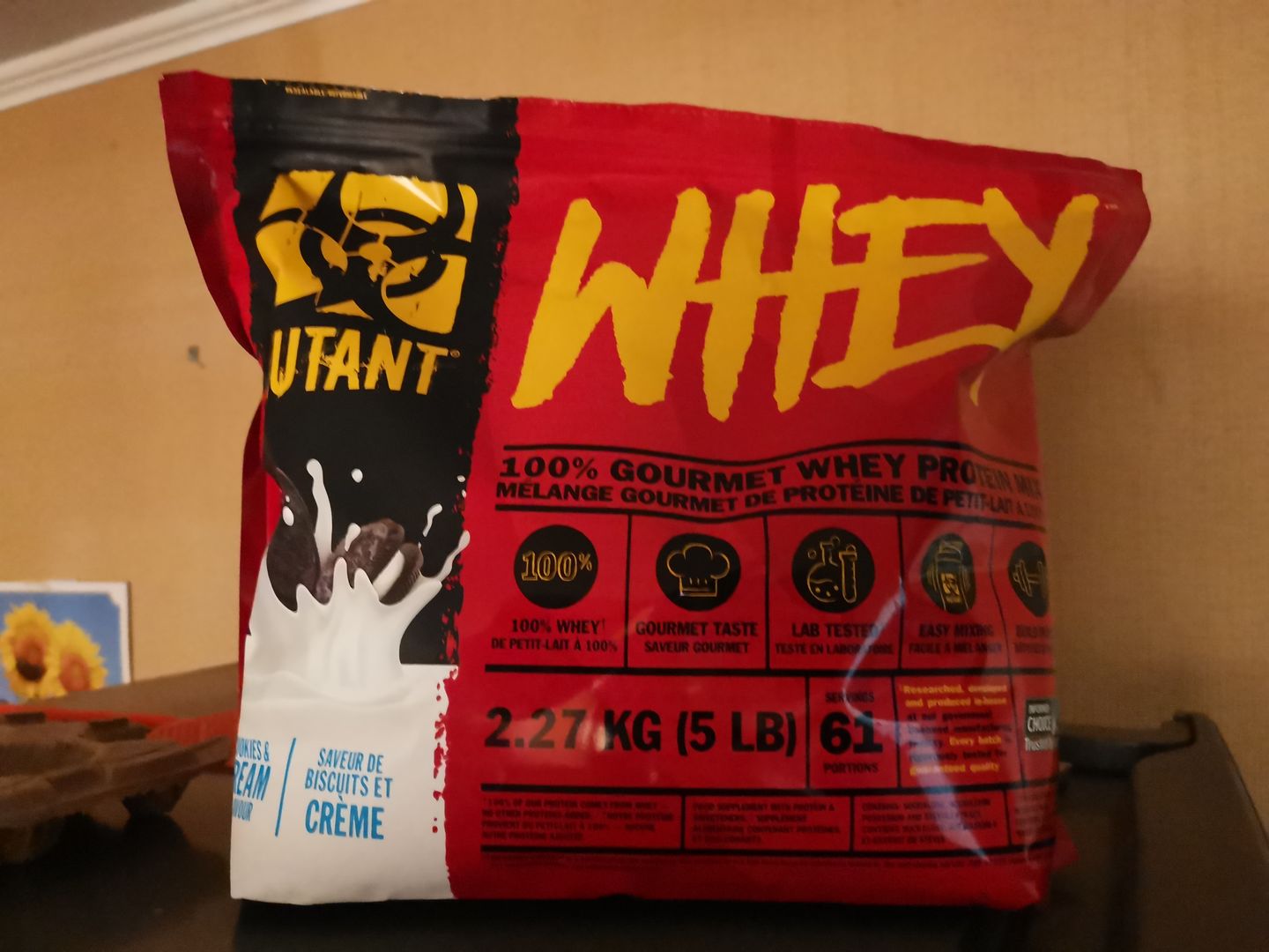 Customer photo review of Mutant Whey Proteina 5 Lb