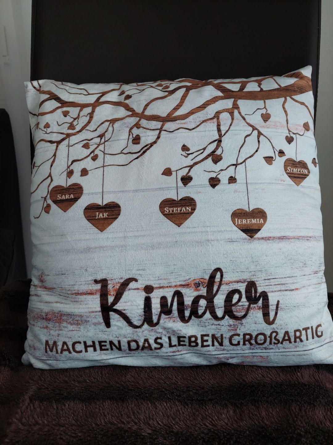 Customer photo review of Meine Enkelkinder - Großeltern-Kissen