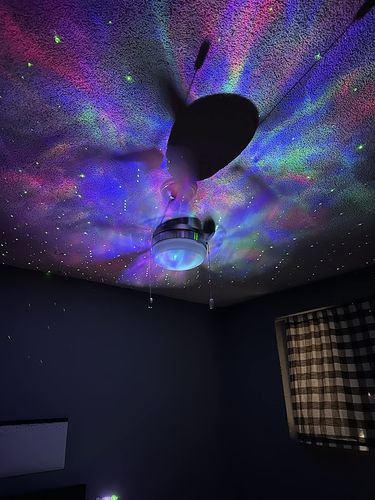 Customer photo review of Astronaut Galaxy Projector