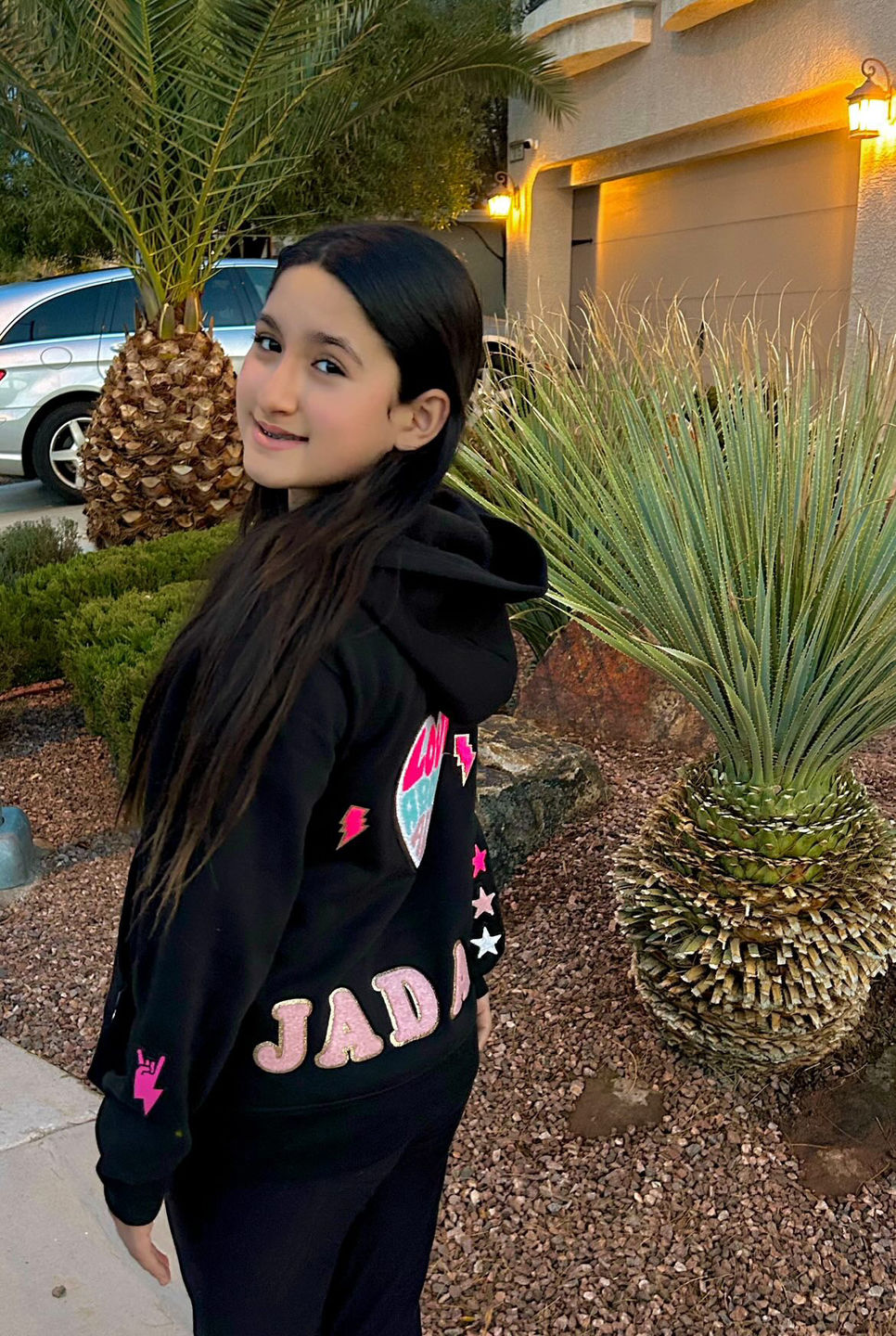 Customer photo review of Kids Zip Hoodie