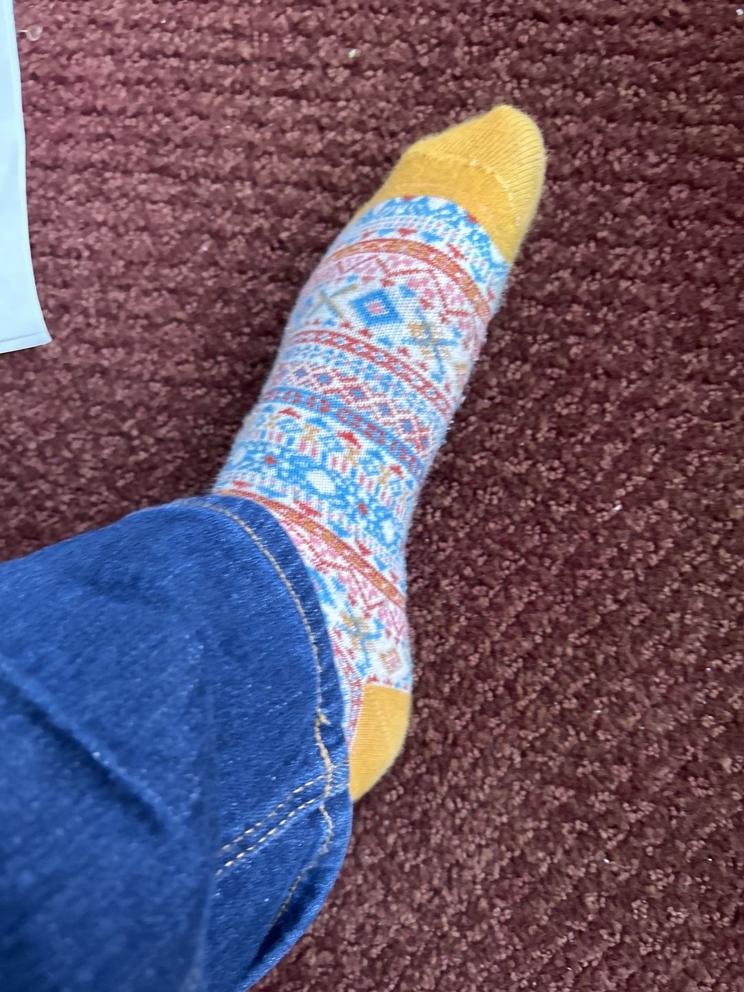 Customer photo review of Bohemian Warm Cozy Soft Socks