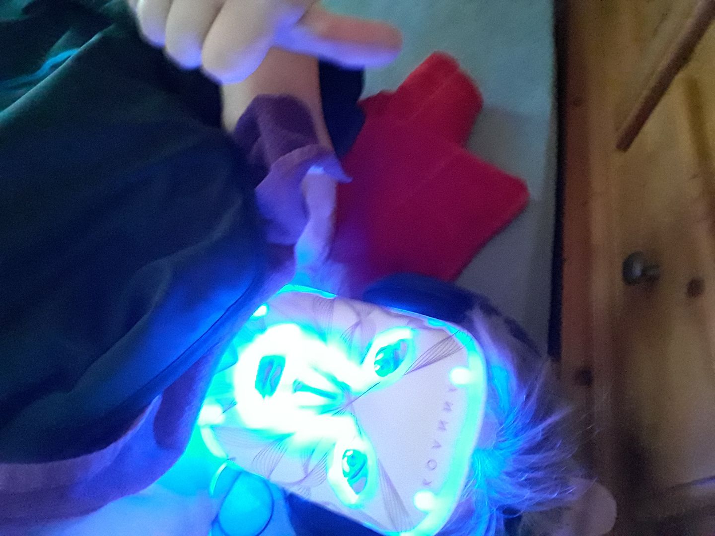Customer photo review of LED Light Therapy Mask