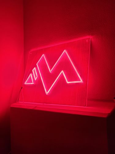 Customer photo review of MENTALITY LOGO SIGN - RANDOM COLOR[RED/BLUE/GREEN/WHITE]
